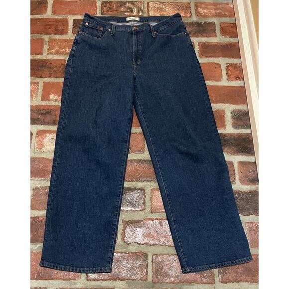 Madewell The Perfect Vintage Wide-Leg Jeans Dark Wash Women’s Size 32 - Picture 2 of 8